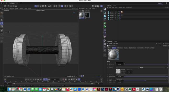 Started getting into materials, how they work, and what I can do with it.